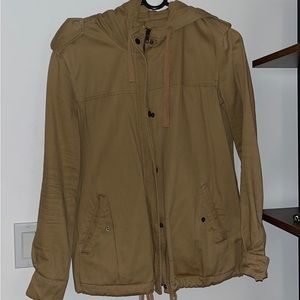 Forever 21 khaki jacket with hood